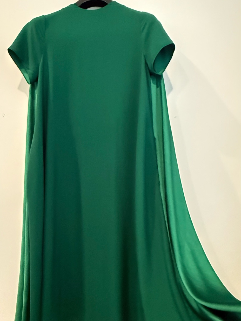 Banana Republic Emerald Green Cape Dress (A-Line) Evening/Cocktail/WeddingGuest - Picture 3 of 6